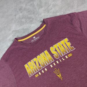 Arizona State Sun Devils Mens XXL Shirt Maroon Heather Colosseum NCAA Tee 2XL